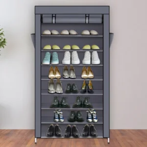 New 3-Tier Shoe Organizer Storage Shelf, Multi-Compartment Portable Shoe Rack, Home Decor